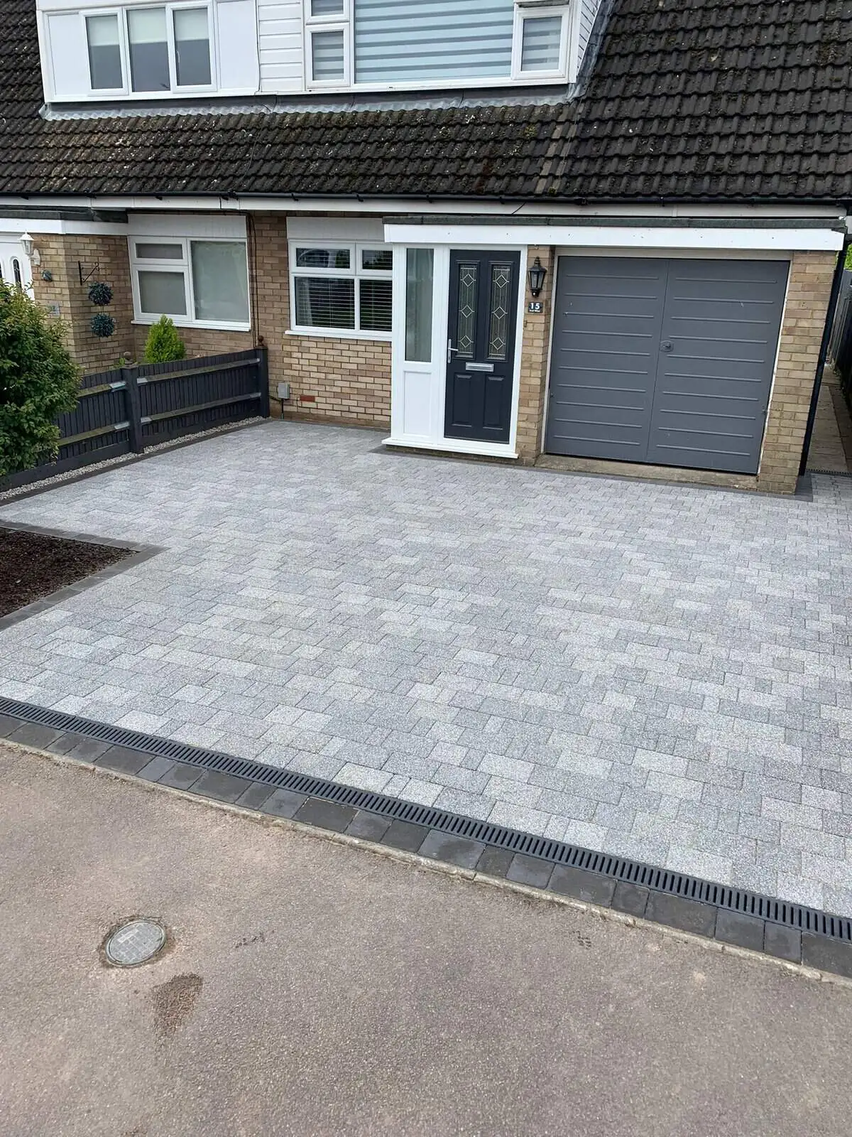 Residential driveway installation