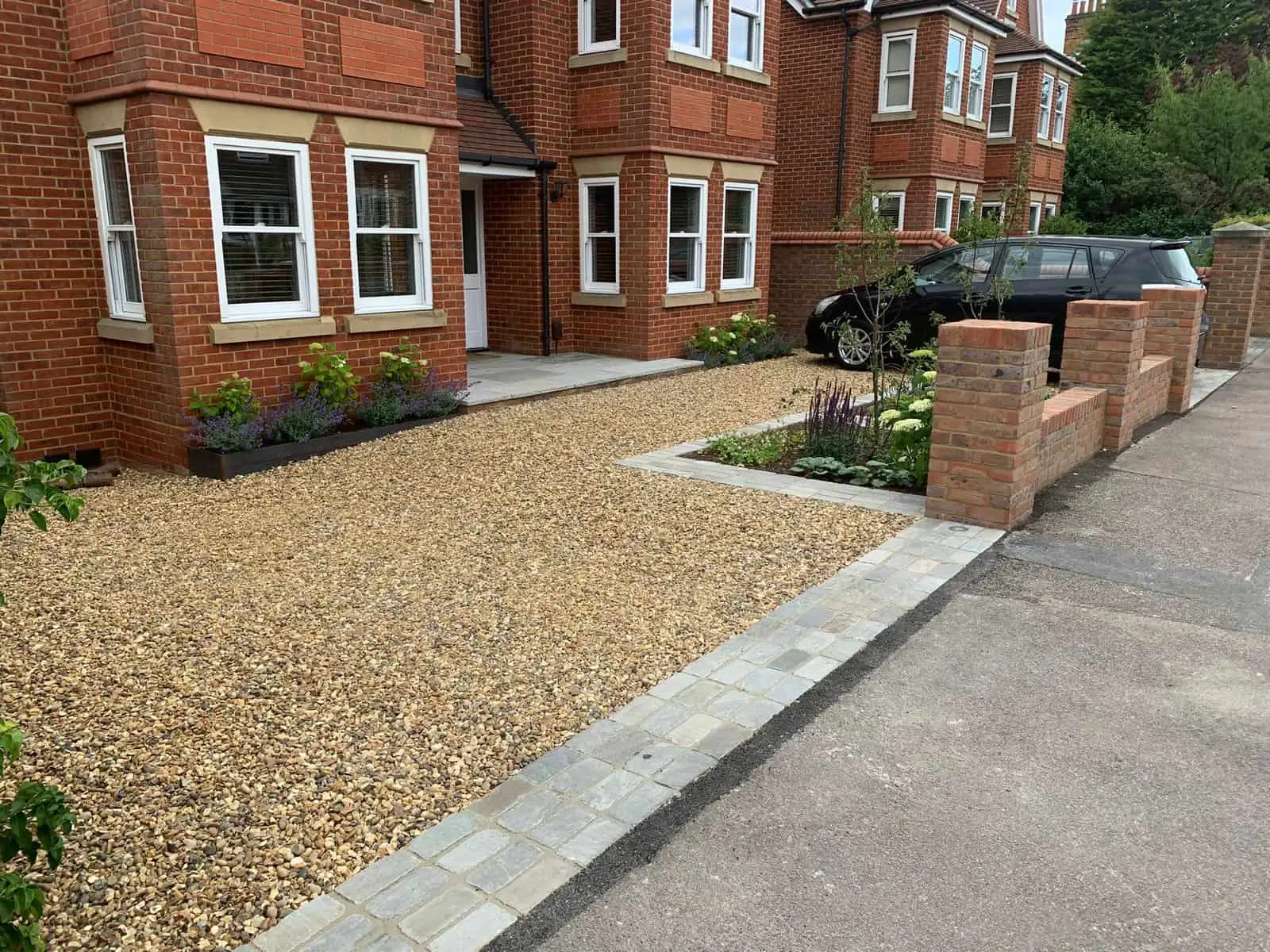 Residential driveway installation