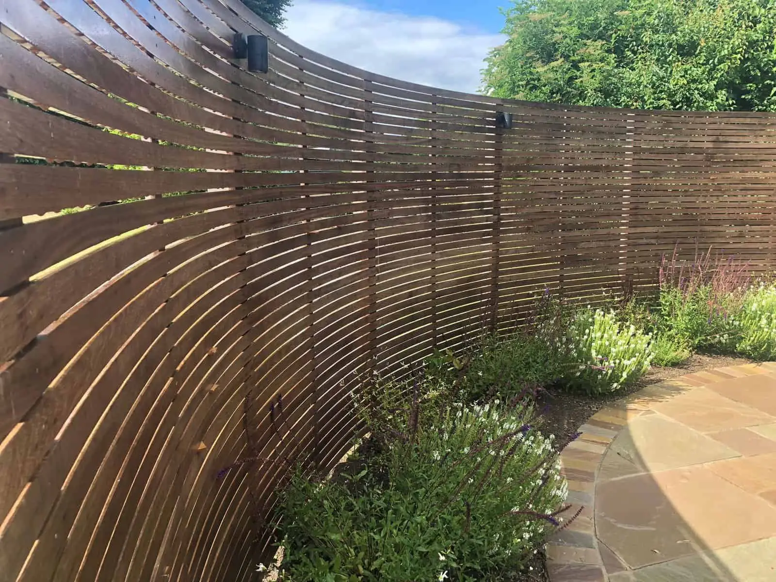 Garden fencing installation