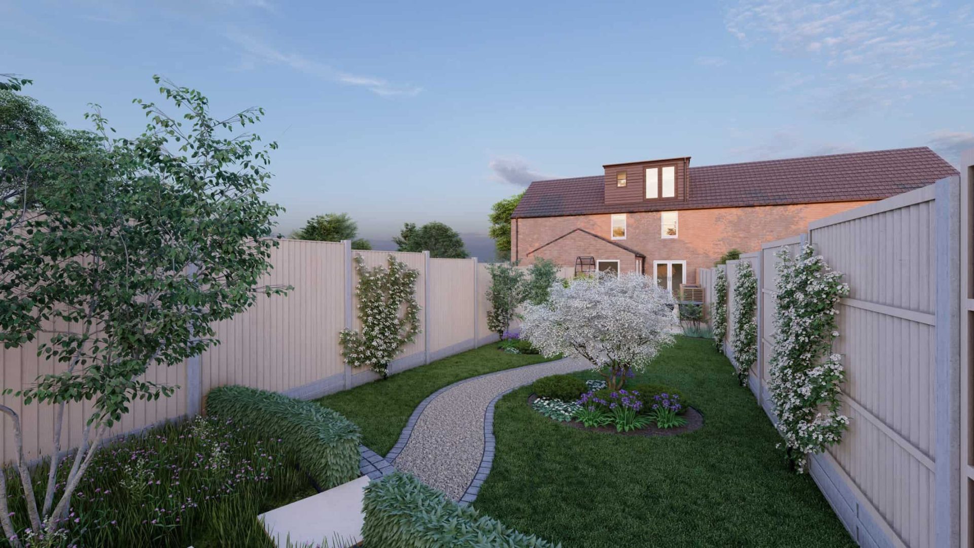 Long Narrow Garden Design garden design project