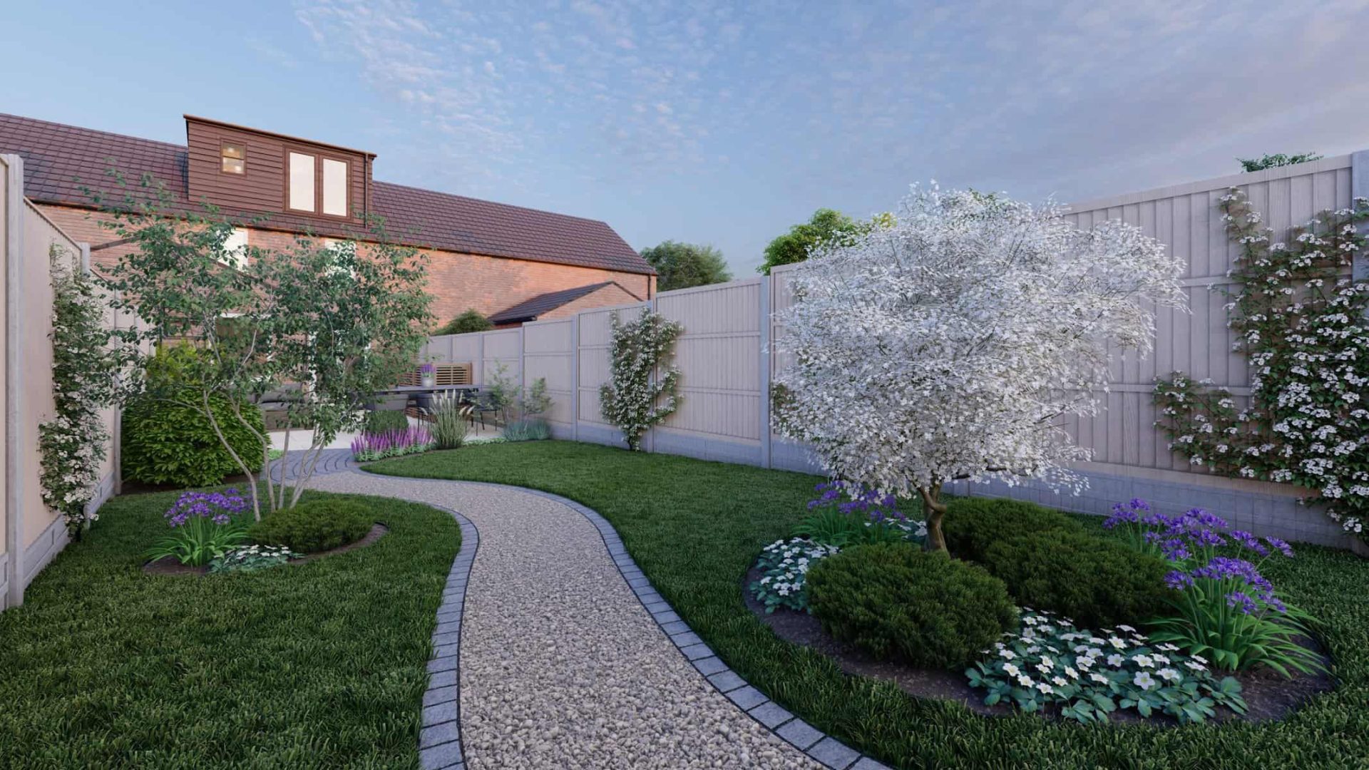 Long Narrow Garden Design garden design project