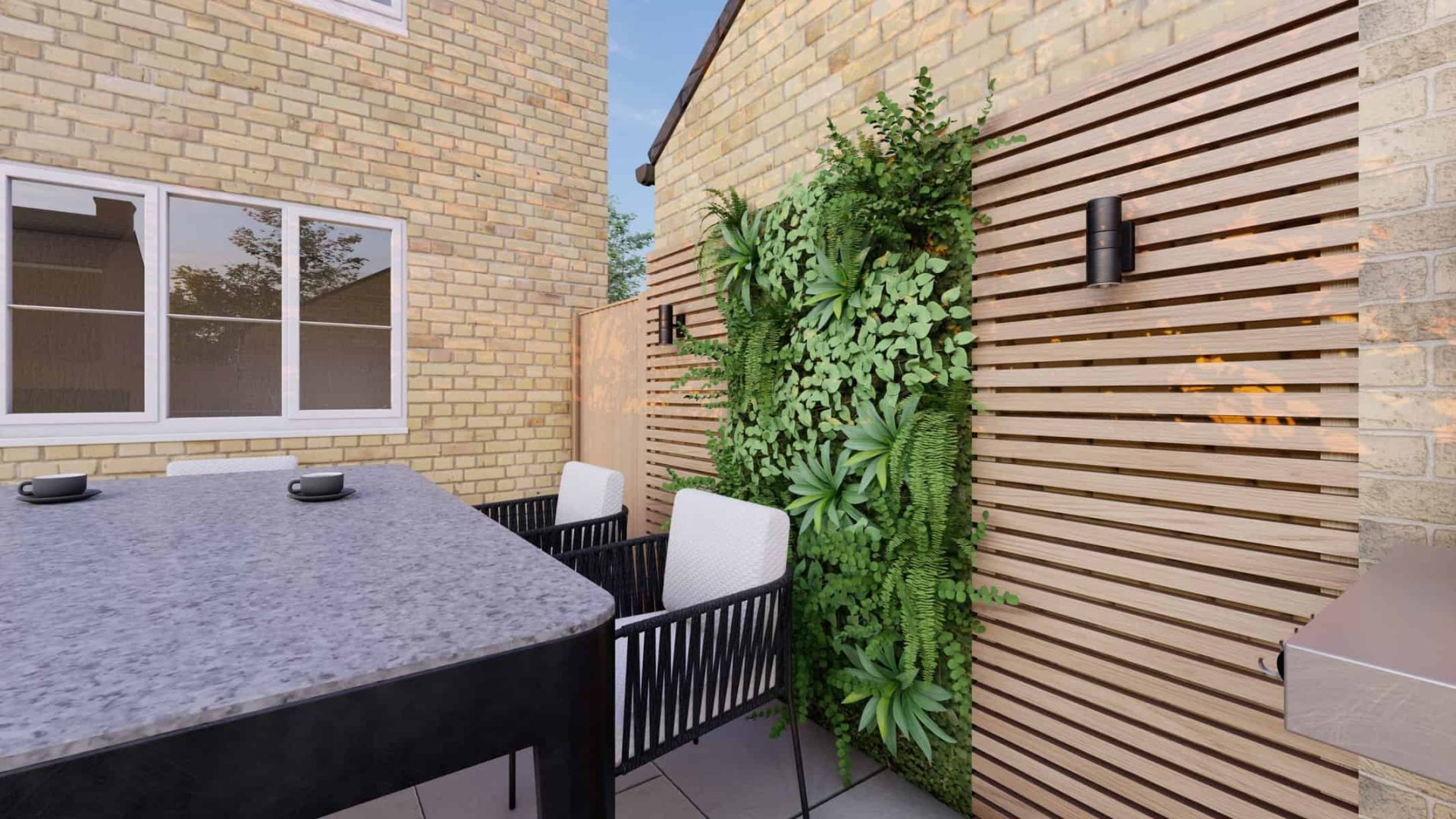 Newbuild Entertaining Space garden design project