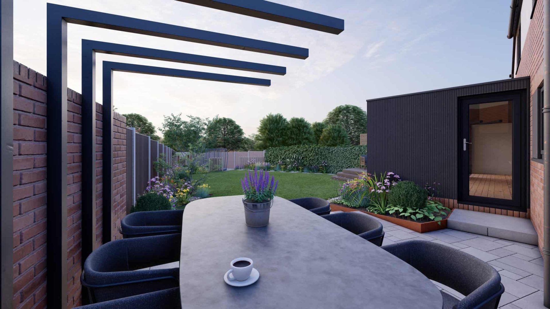 Angular Garden Design garden design project