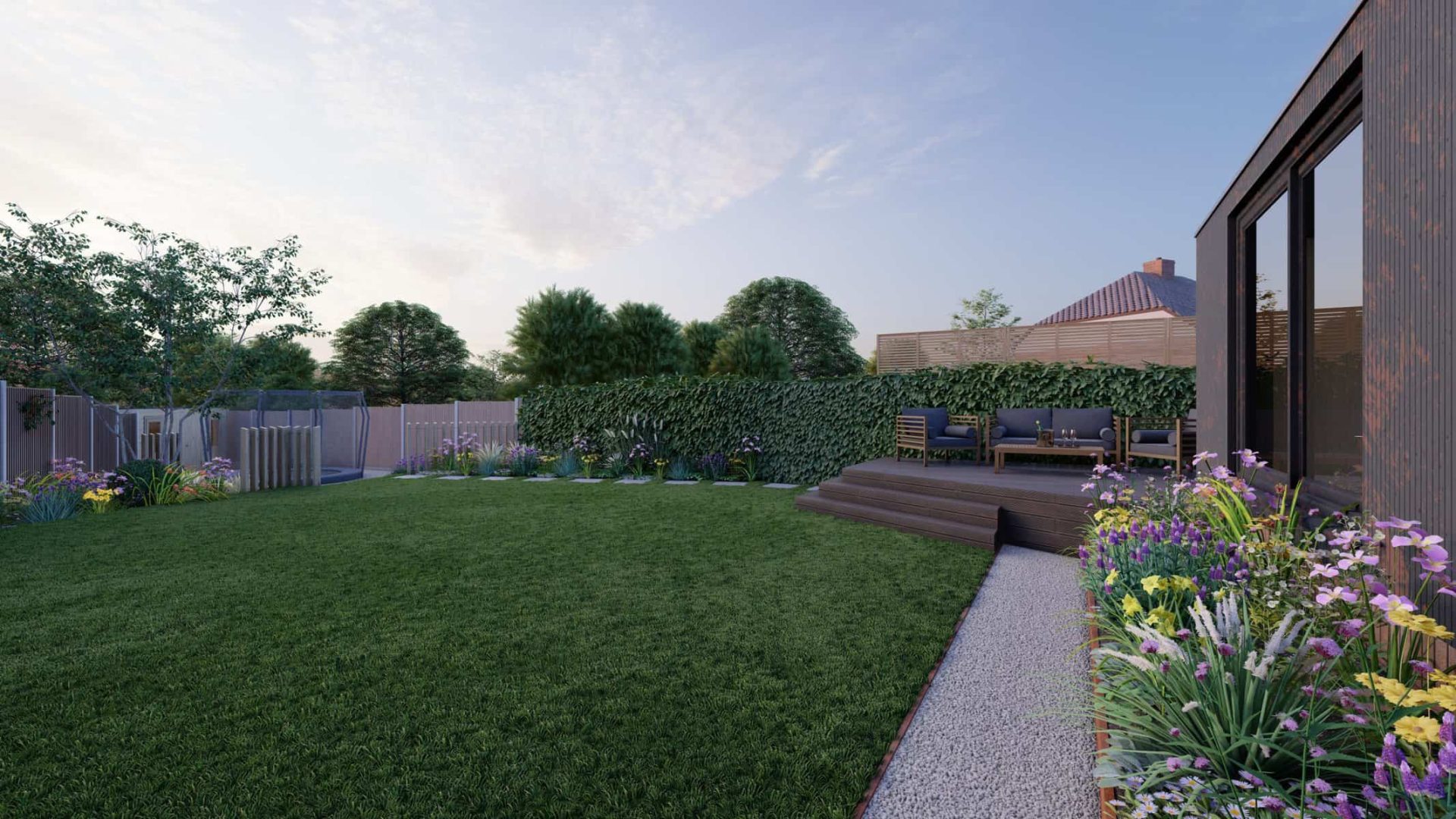 Angular Garden Design garden design project