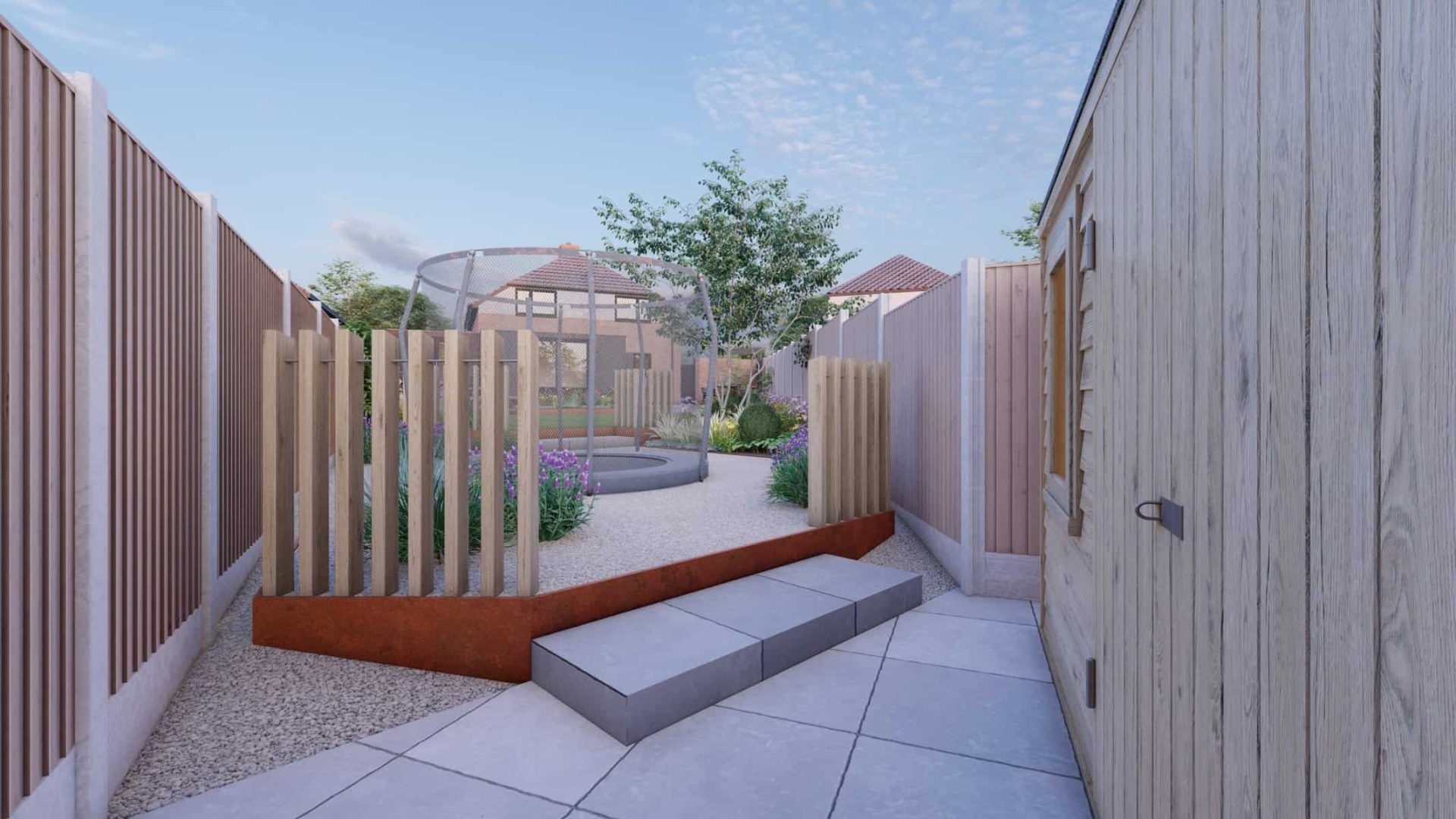 Angular Garden Design garden design project