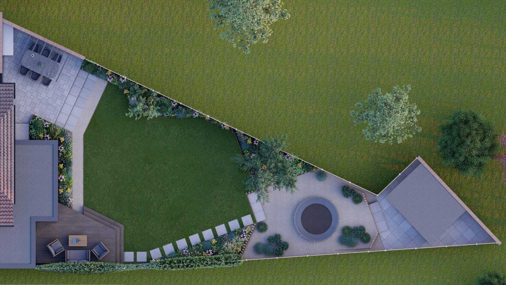 Angular Garden Design garden design project