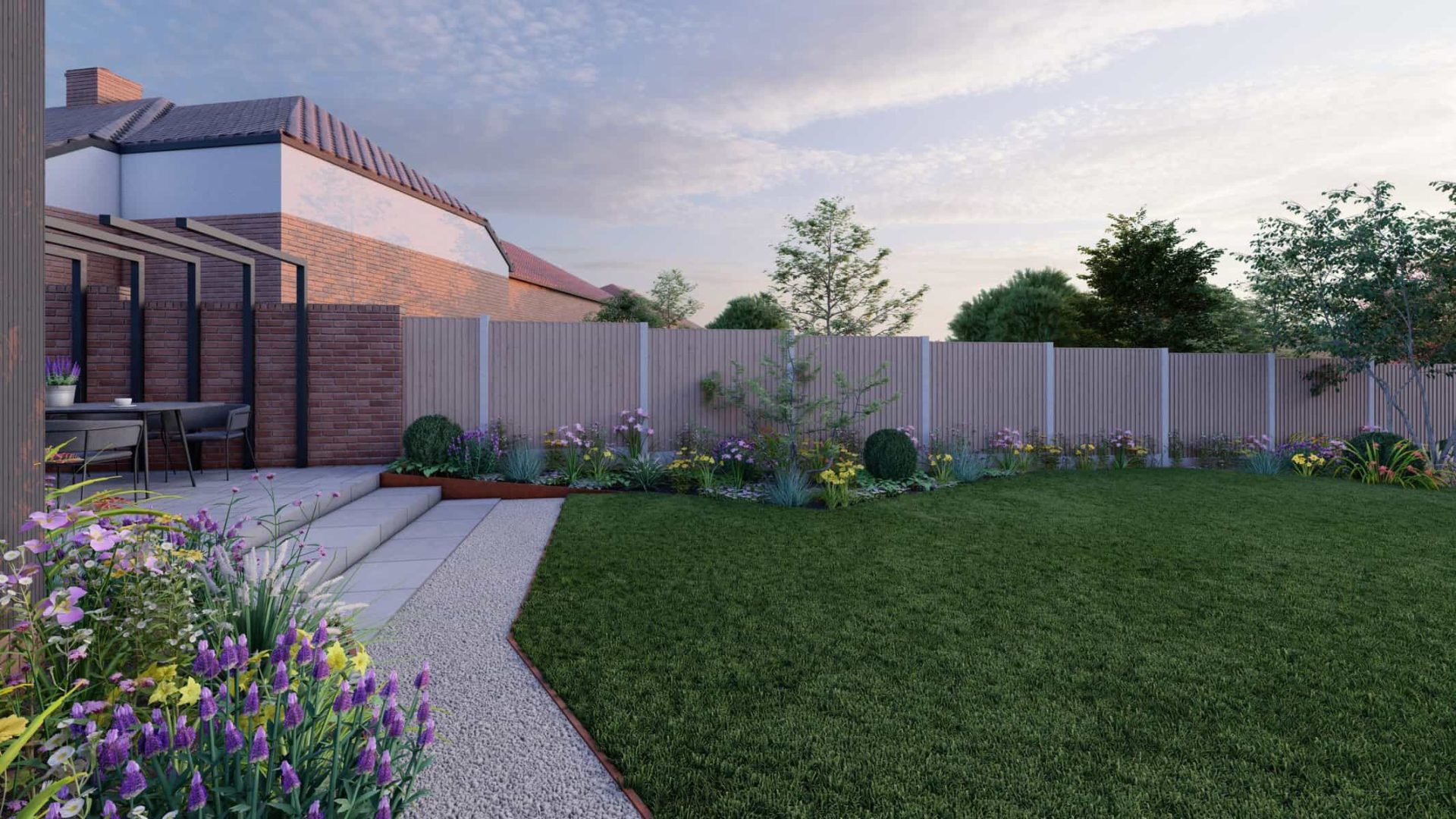 Angular Garden Design garden design project