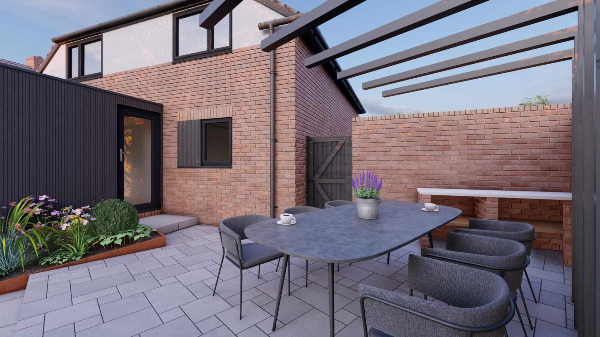 Angular Garden Design garden design project
