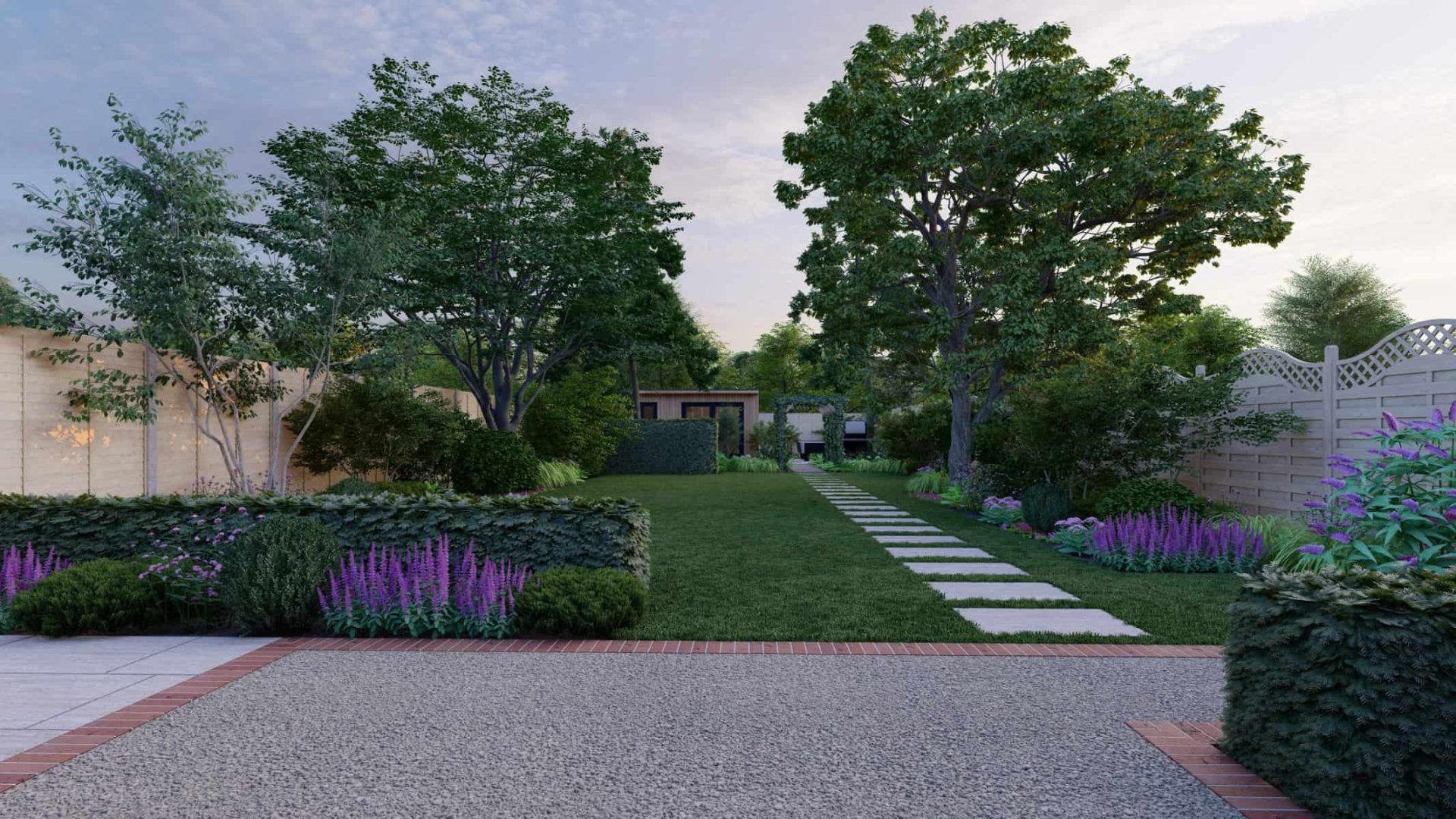 Lush Luminary Oasis garden design project