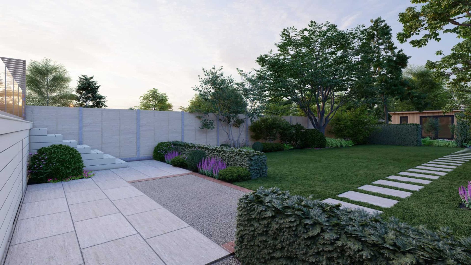 Lush Luminary Oasis garden design project