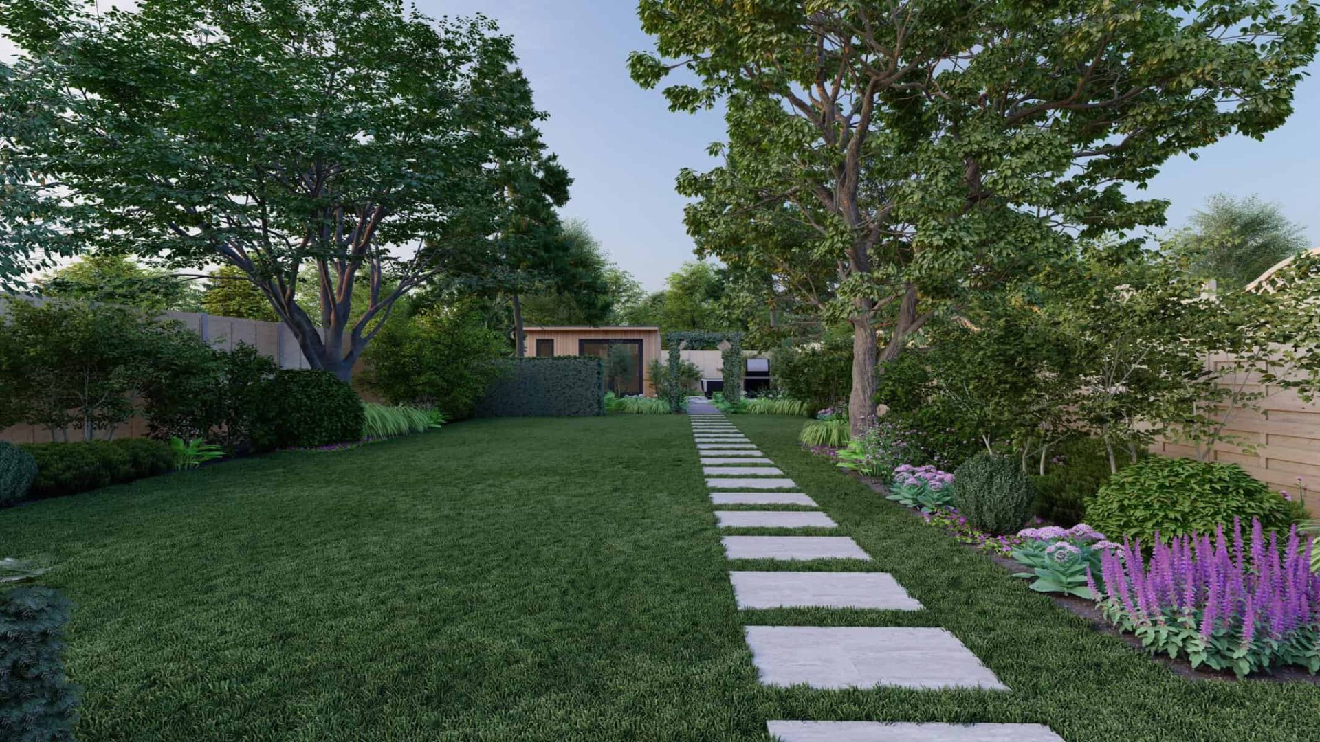Lush Luminary Oasis garden design project