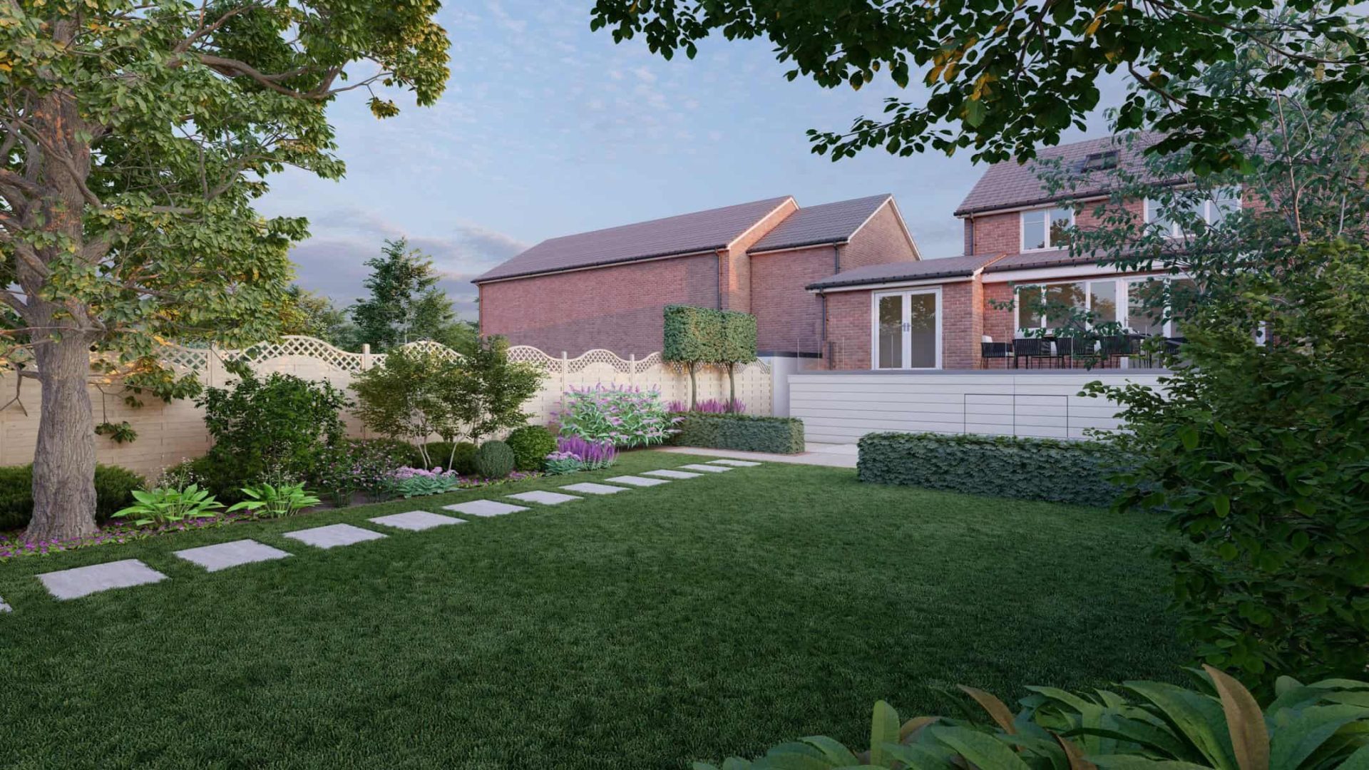 Lush Luminary Oasis garden design project