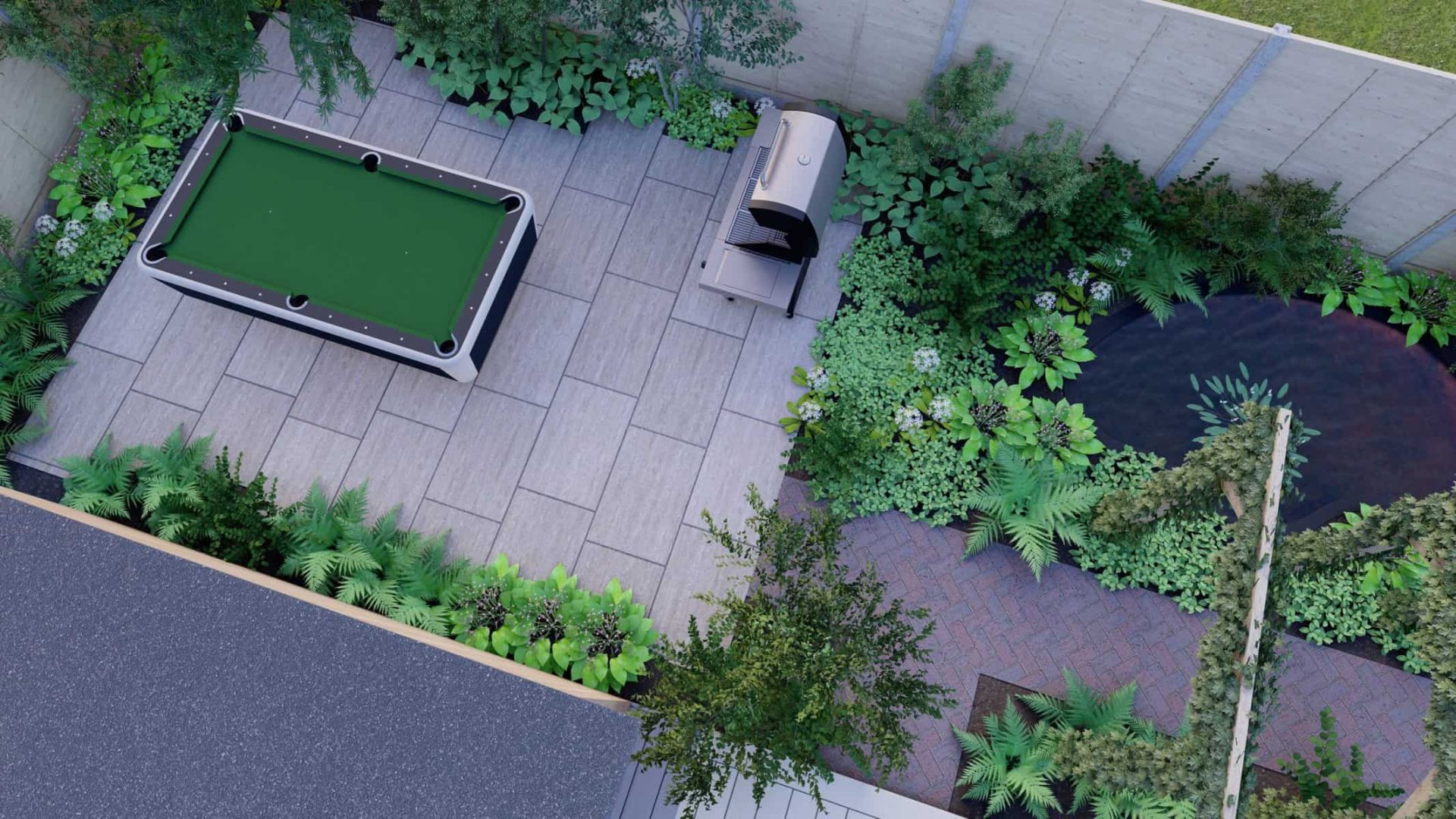 Lush Luminary Oasis garden design project