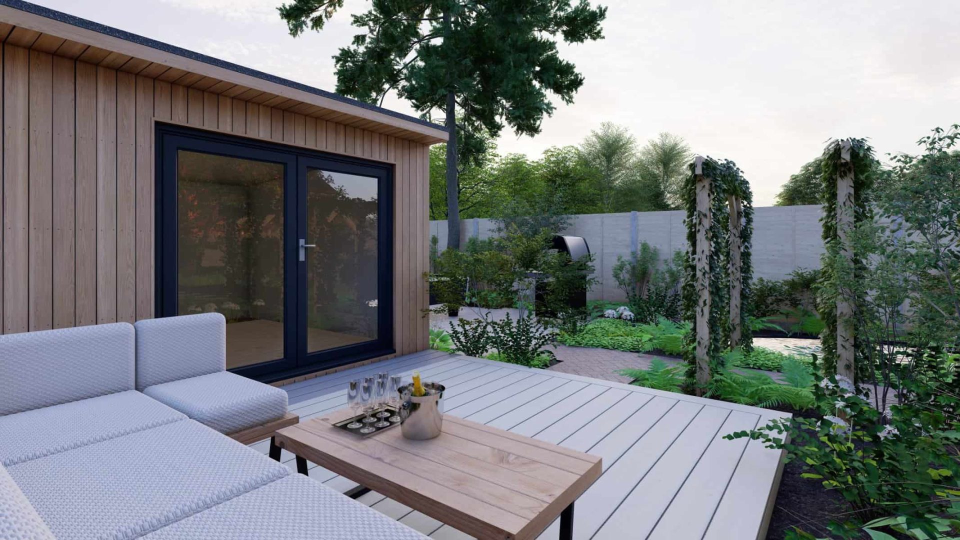 Lush Luminary Oasis garden design project
