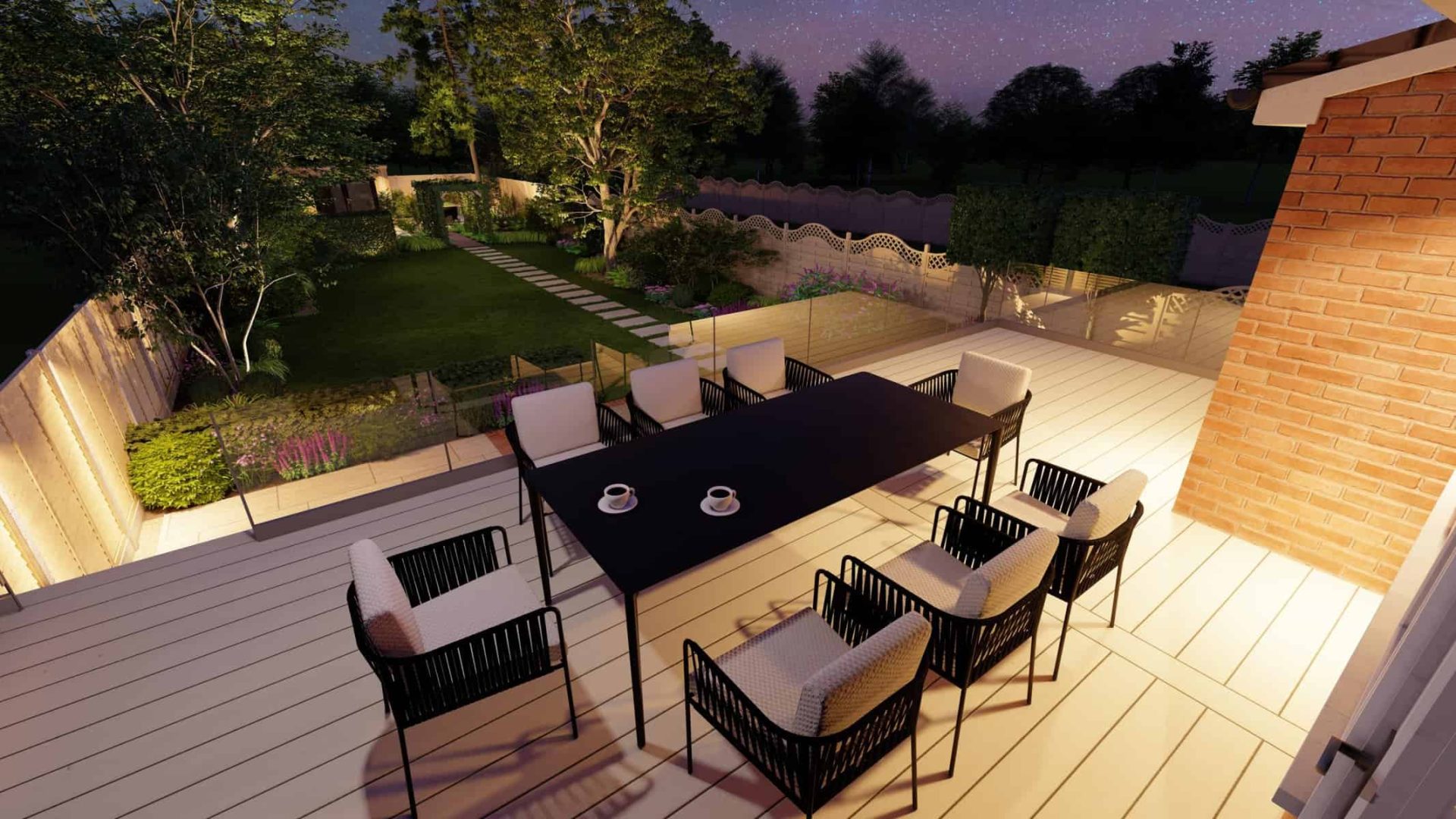 Lush Luminary Oasis garden design project