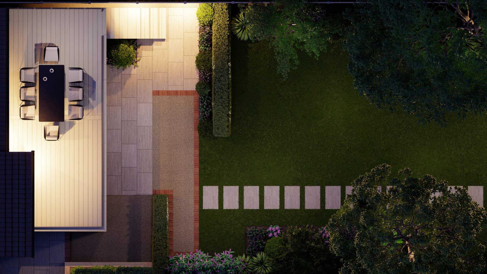 Lush Luminary Oasis garden design project