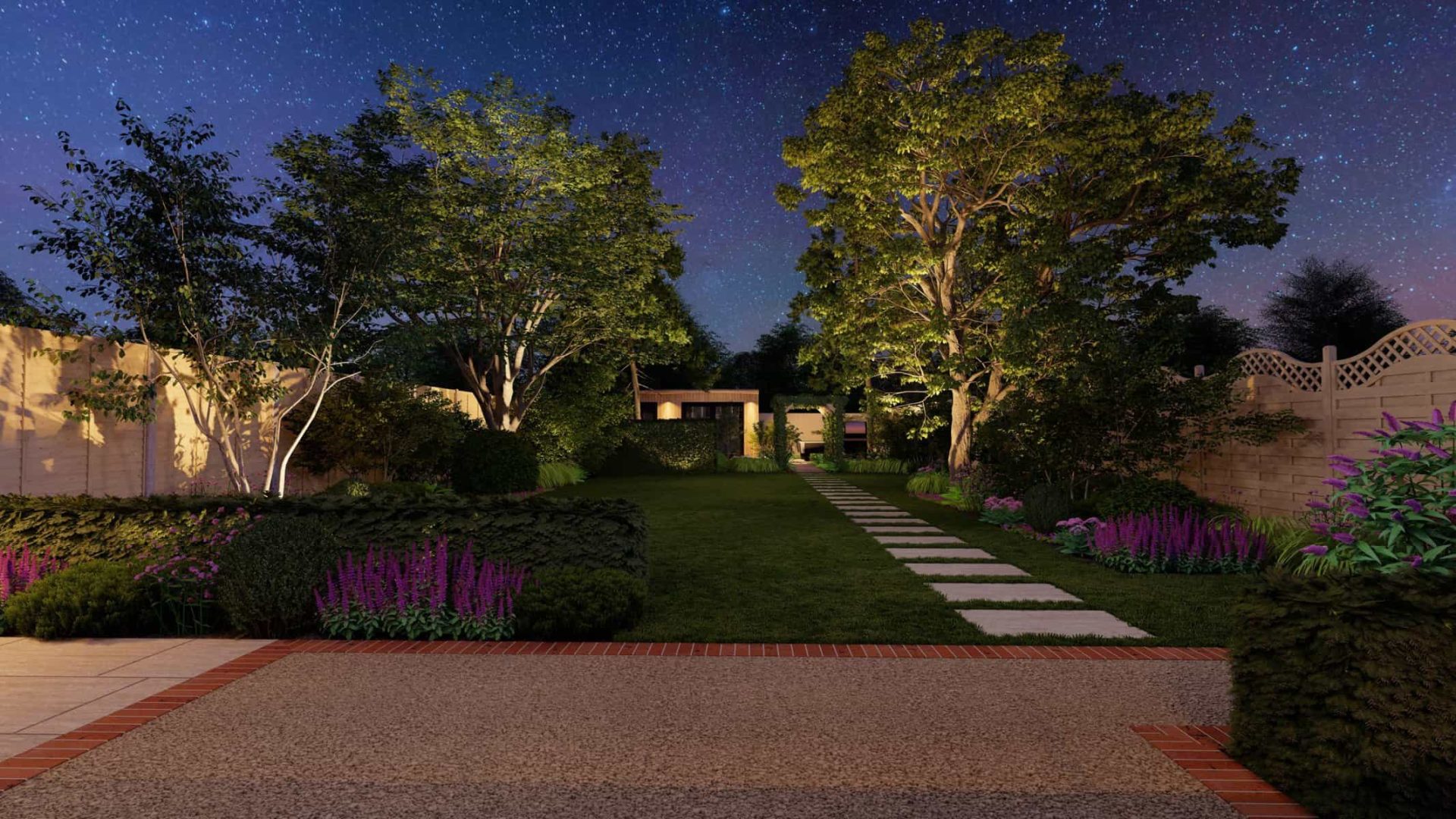 Lush Luminary Oasis garden design project