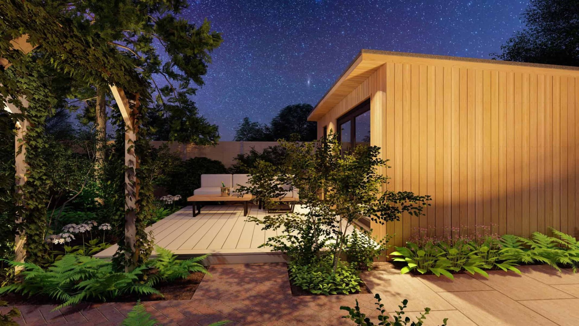 Lush Luminary Oasis garden design project