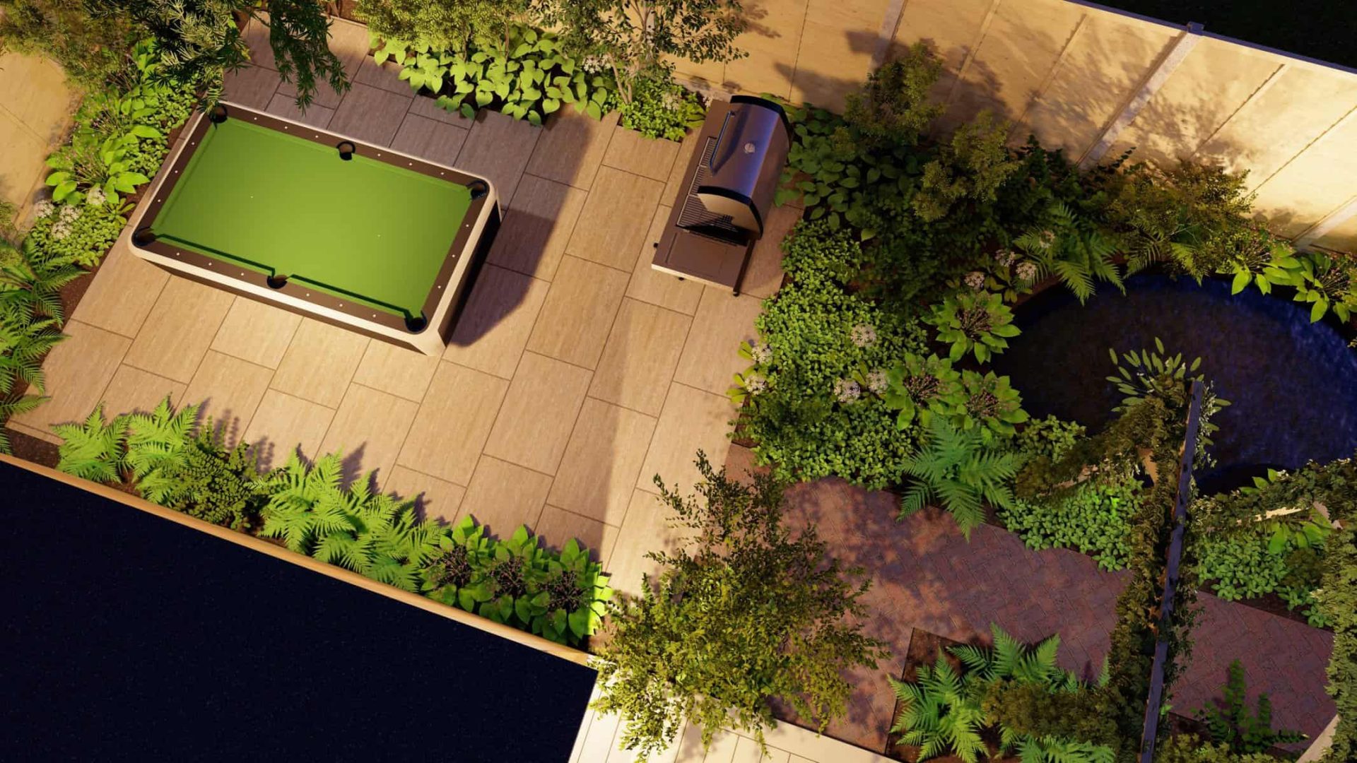 Lush Luminary Oasis garden design project