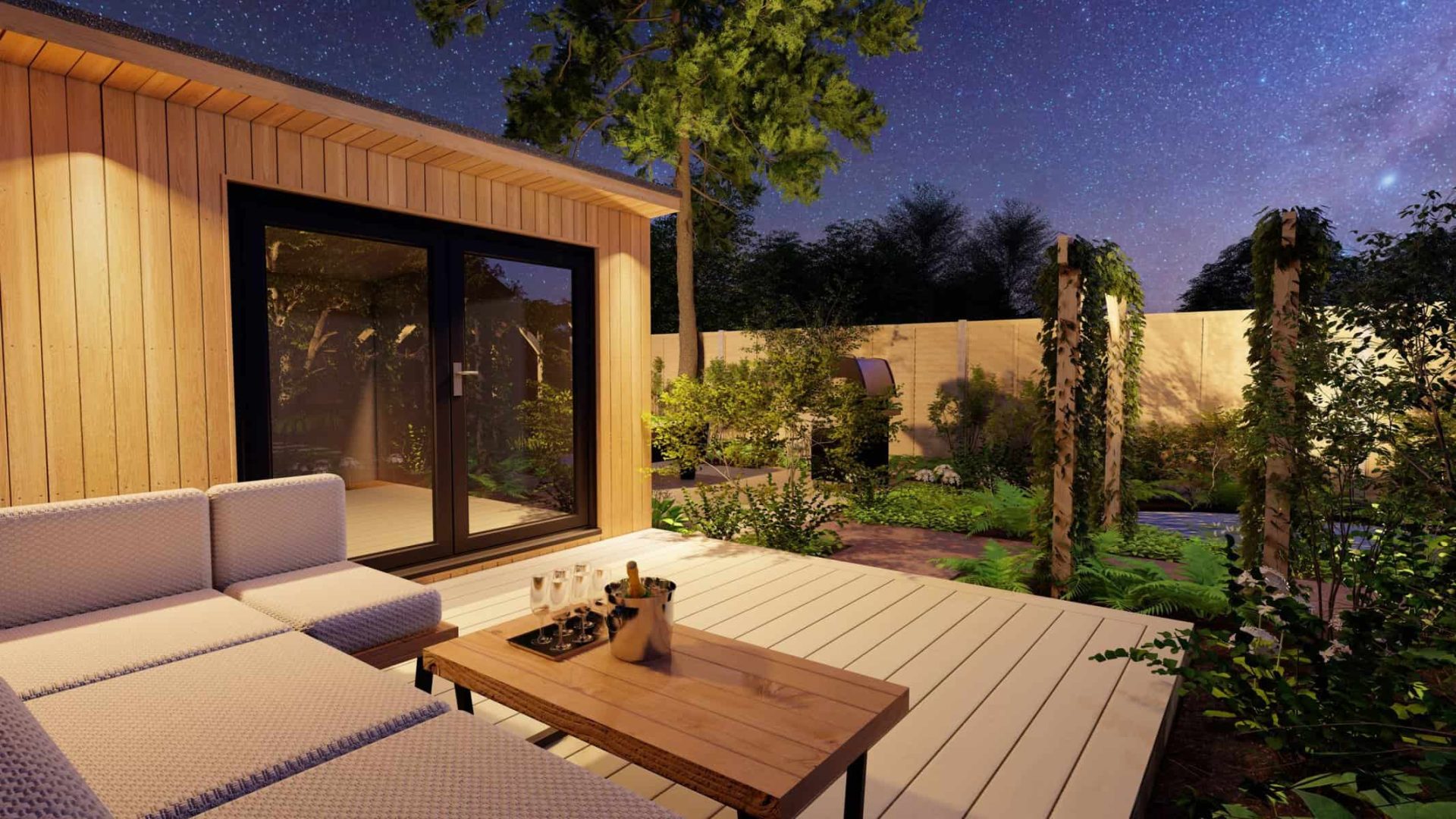 Lush Luminary Oasis garden design project