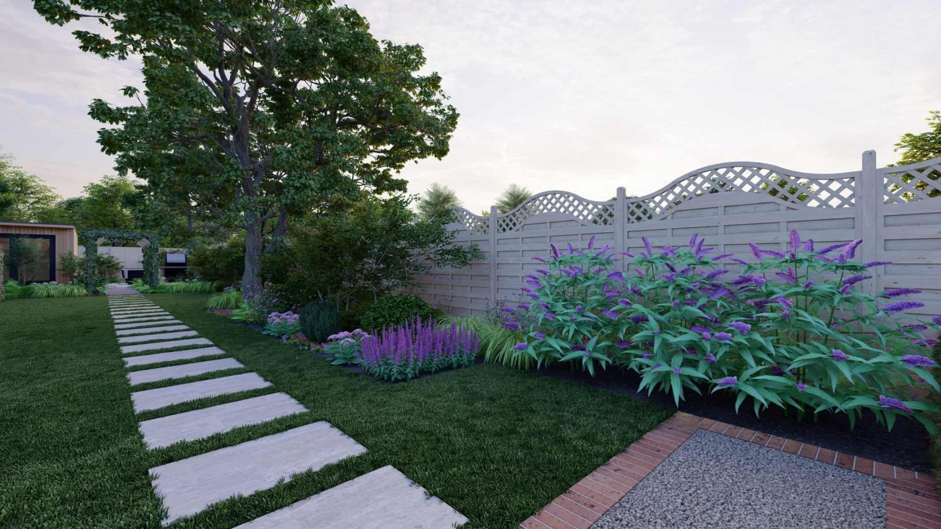 Lush Luminary Oasis garden design project