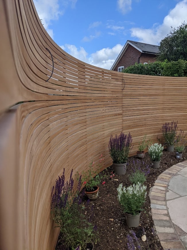 Garden fencing installation