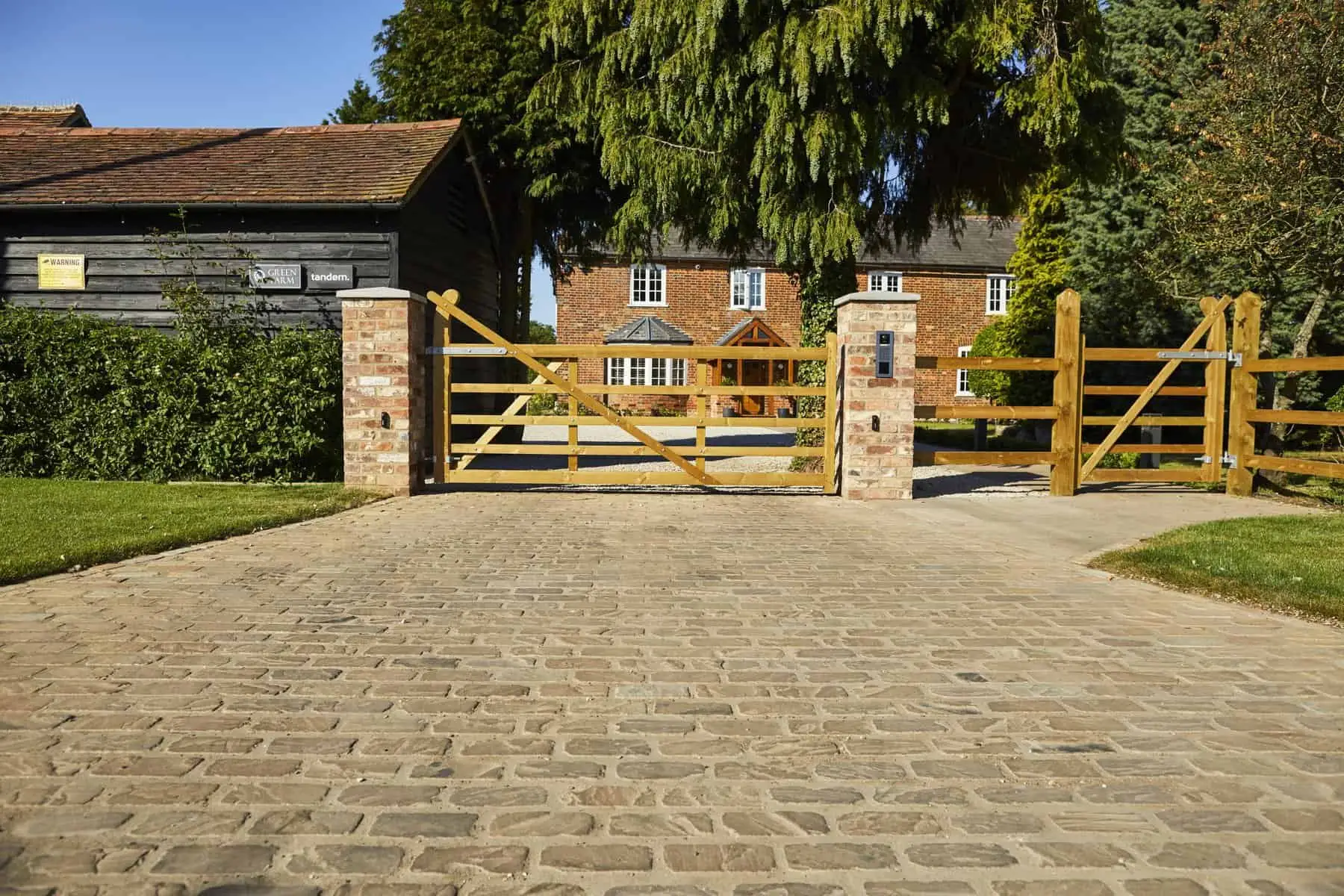 Residential driveway installation