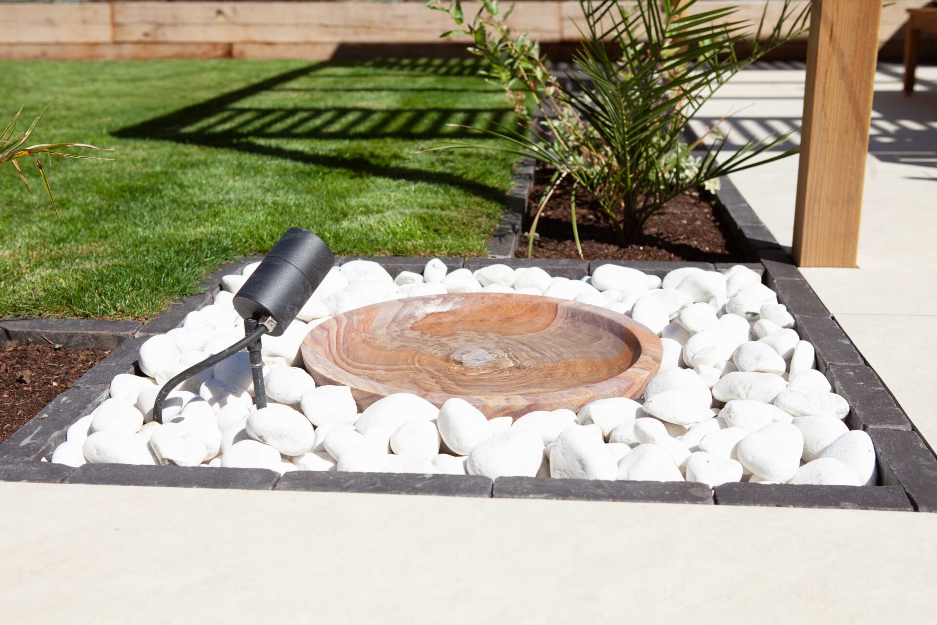 Hertfordshire Drives And Landscapes Hitchin in the finished From Deck to Structured Garden garden in Letchworth Garden City.