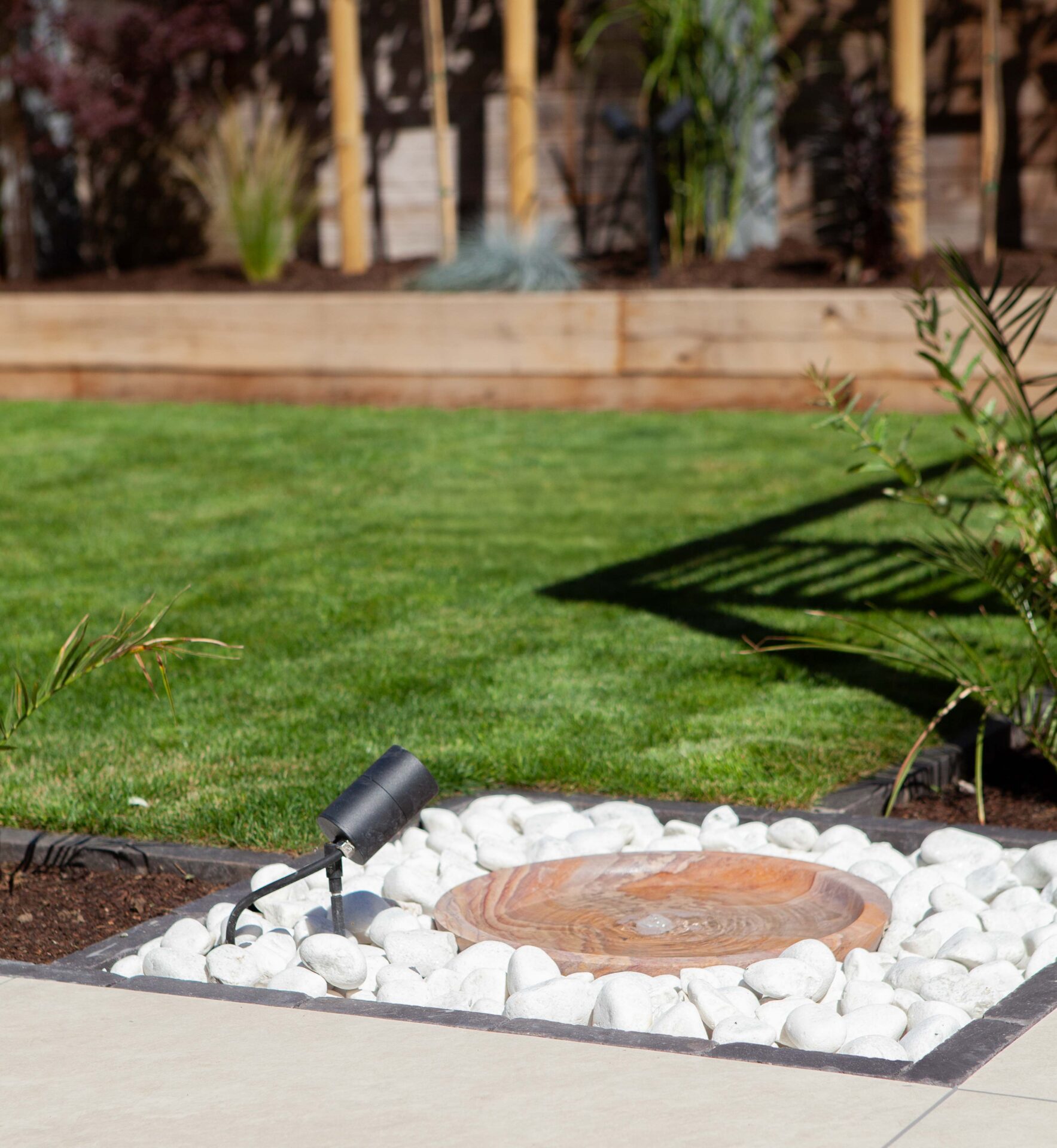 Hertfordshire Drives And Landscapes Hitchin in the finished From Deck to Structured Garden garden in Letchworth Garden City.