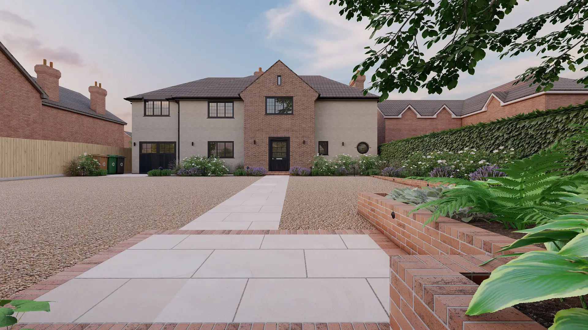 Residential driveway installation