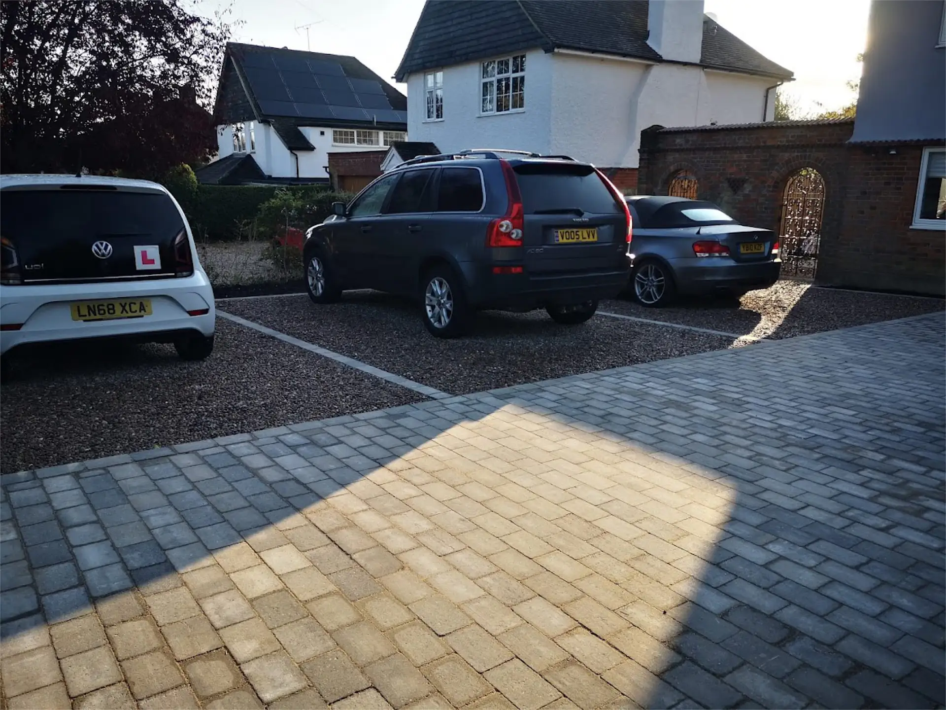 Residential driveway installation