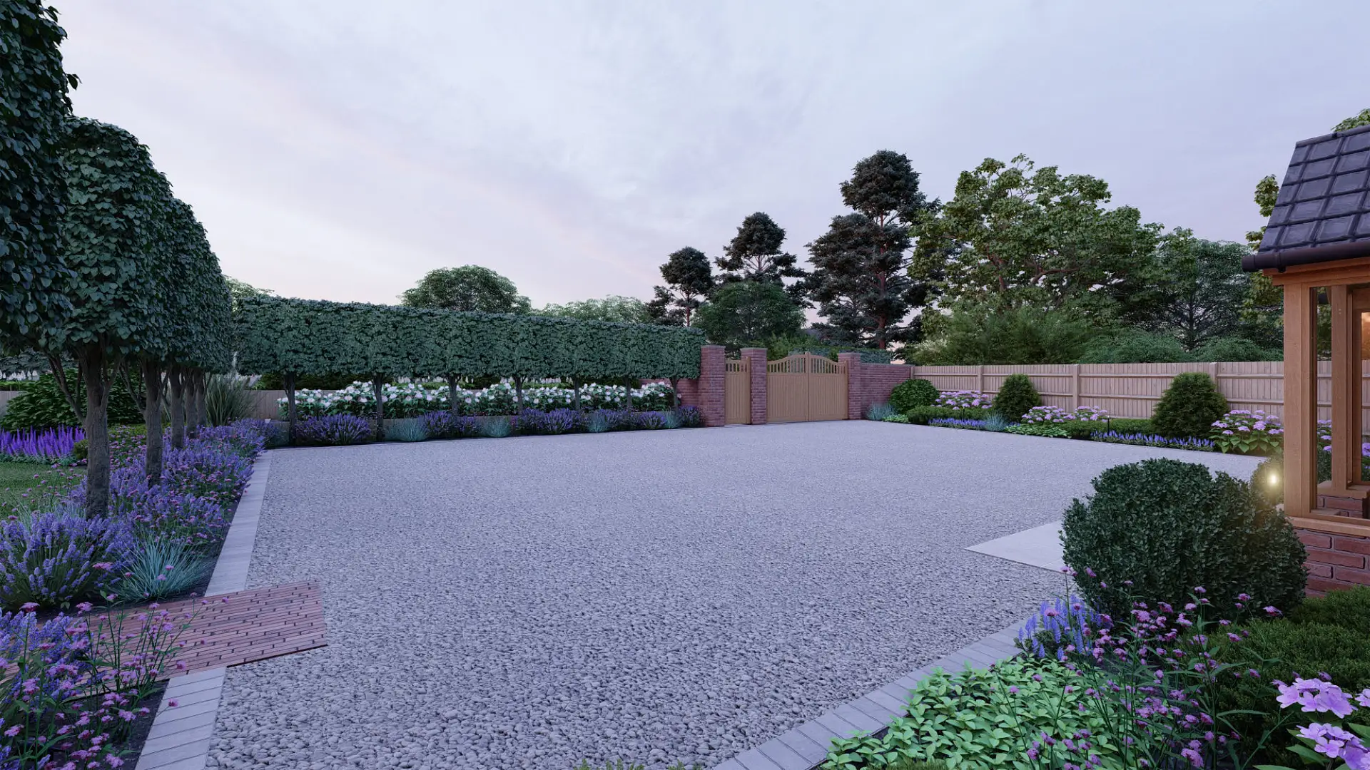 Residential driveway installation
