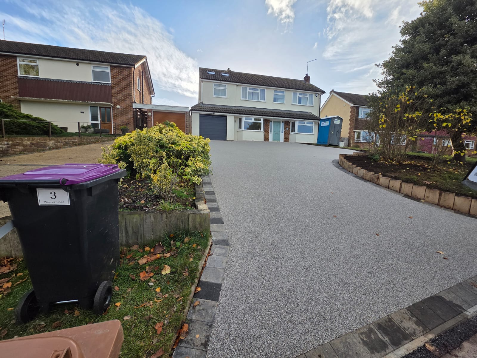 Chris Wade 2025 12 18 in the finished From Slope to Surface garden in Ware.