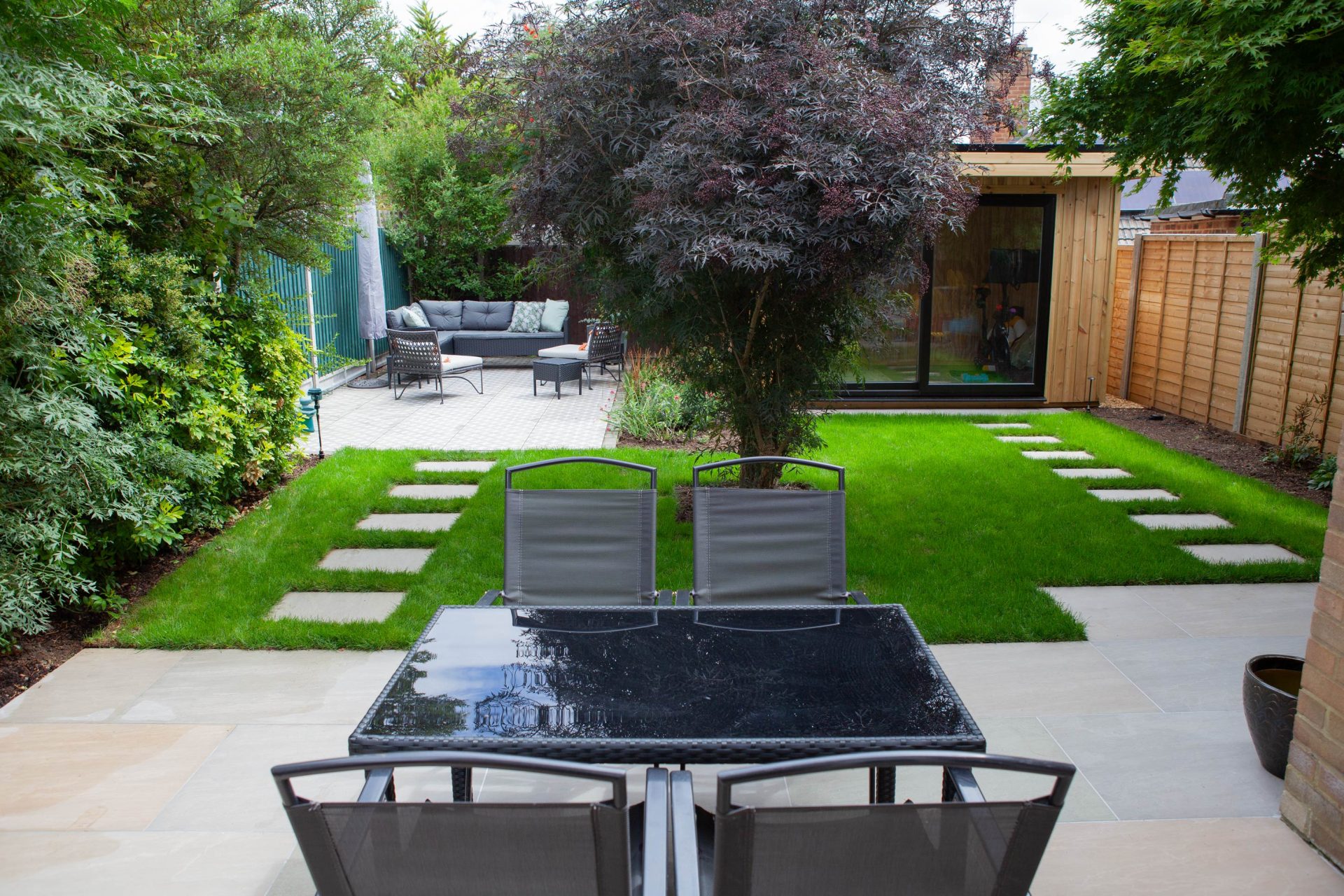 Herts Drives Landscapes Hitchin Hb in the finished Terrace, Lawn & Garden Room garden in Hitchin.