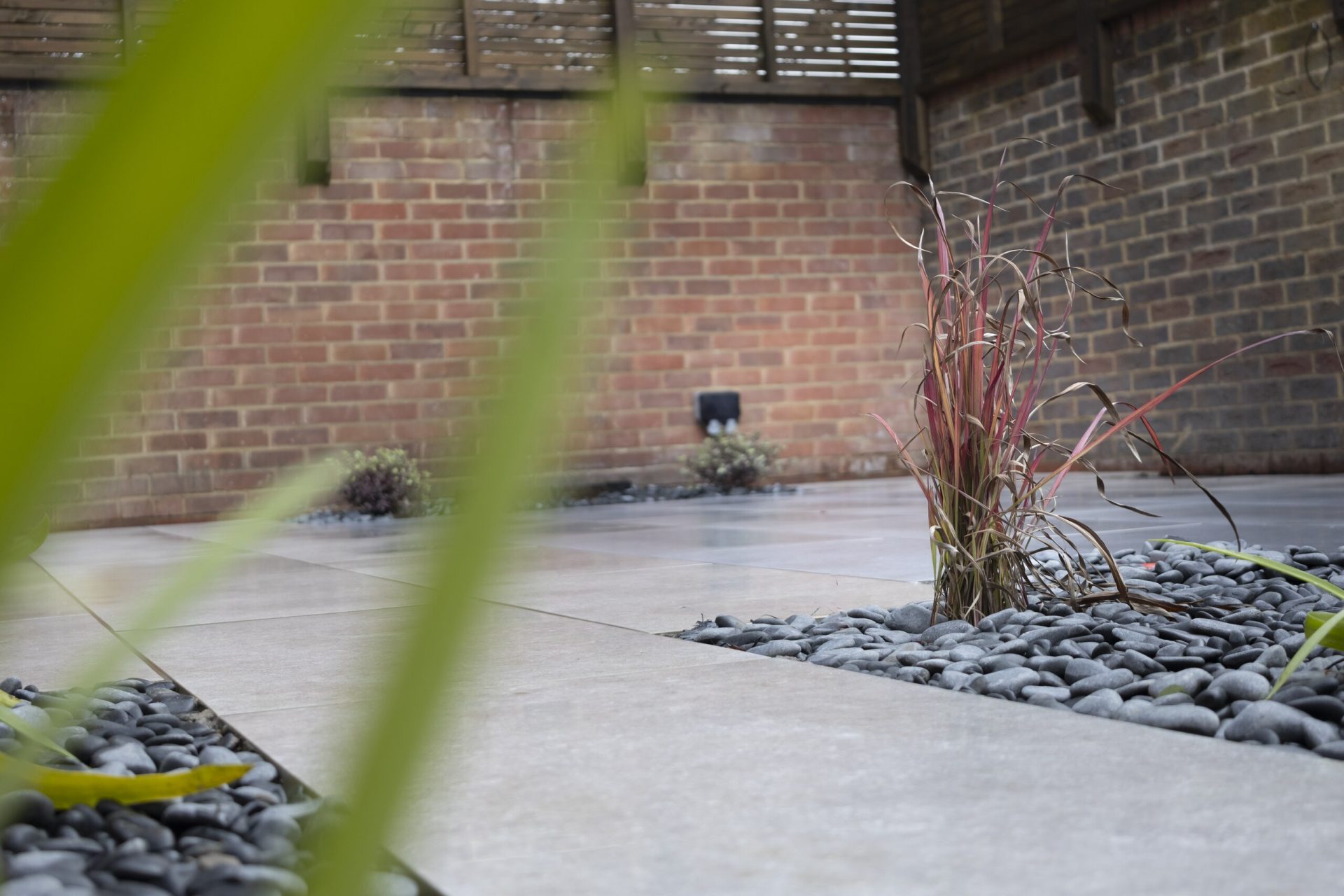 Img in the finished Porcelain Courtyard & Planting garden in Baldock.