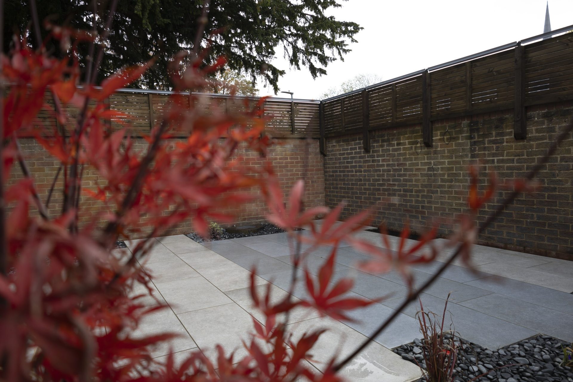 Img in the finished Porcelain Courtyard & Planting garden in Baldock.