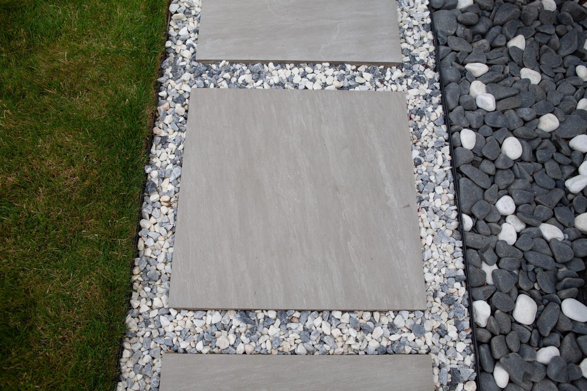 Hertfordshiredrivesandlandscapes Luton Nj in the finished Three Patios & Central Lawn garden in Luton.