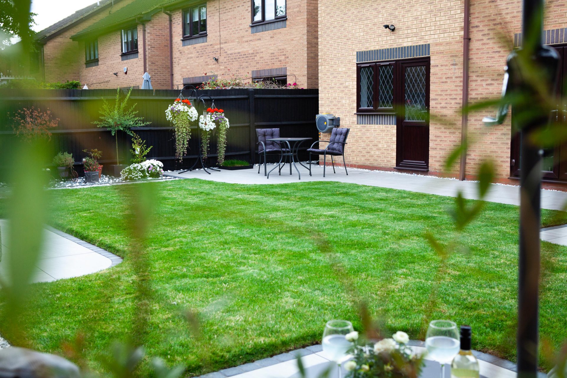 Hertfordshiredrivesandlandscapes Luton Nj in the finished Three Patios & Central Lawn garden in Luton.