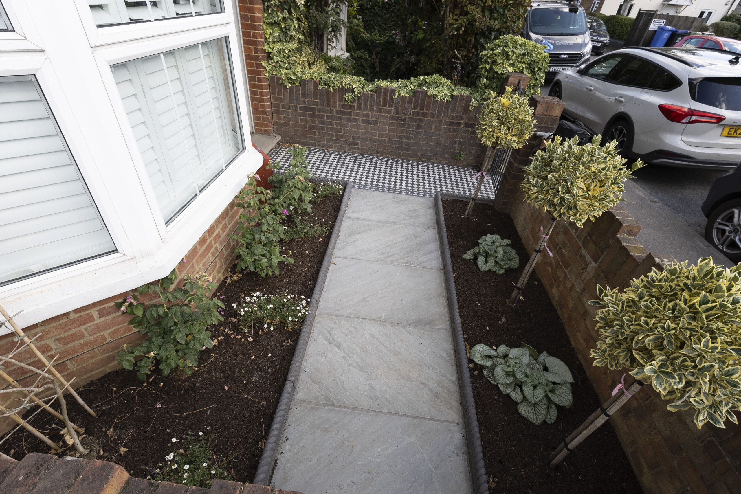 Img in the finished Pattern & Passage garden in Hitchin.